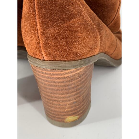 DR. SCHOLL'S Women's Cognac Leather Lydia Round-Toe Knee-High Boots SZ 7.5 - Picture 7 of 12